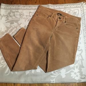 J Crew Toothpick Super Skinny Stretch Cords